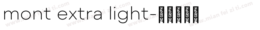 mont extra light字体转换